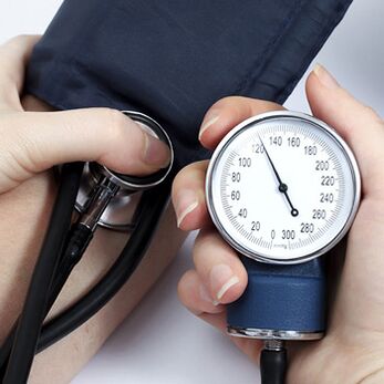 By measuring blood pressure, the degree of high blood pressure can be determined